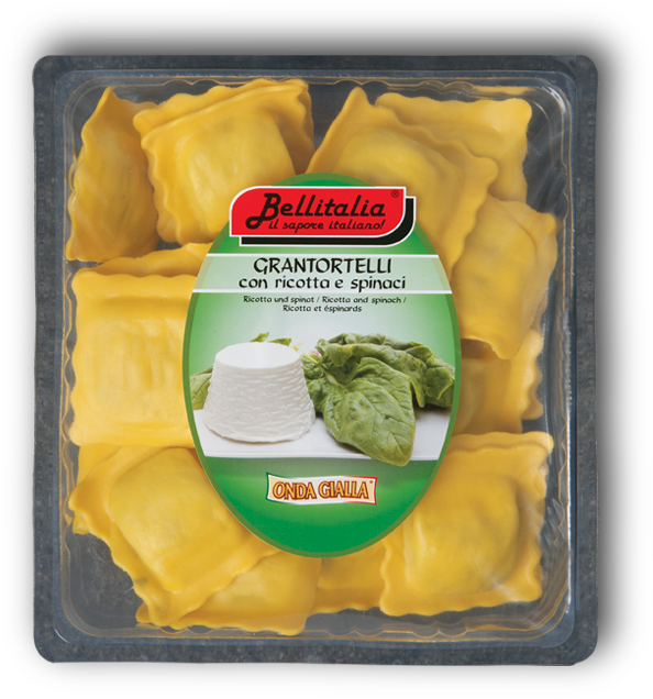 Grantortelli Ricotta e Spinaci 500 gr. Bellitalia