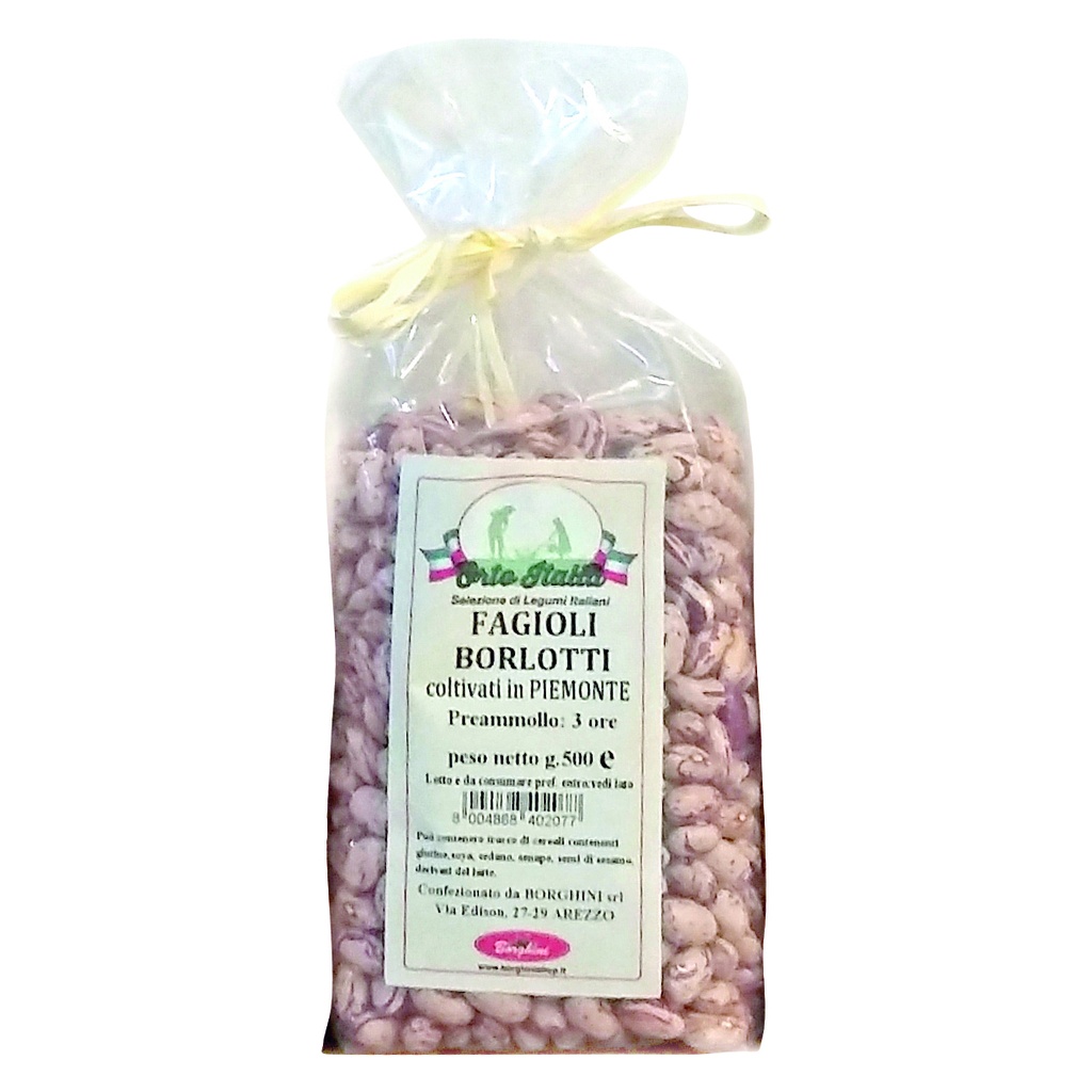Fagioli Borlotti   500 gr.      Borghini