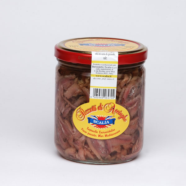 Acciughe pezzi 446 gr.       Scalia