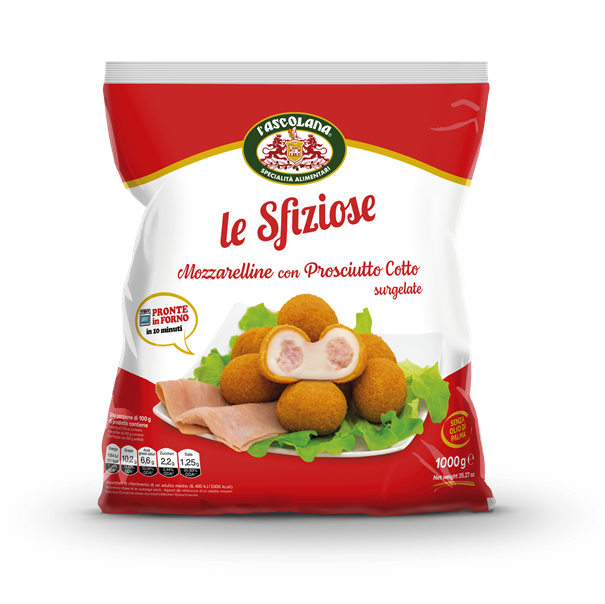 LE SFIZIOSE Mozzarelline con prosc. 5*1 kg