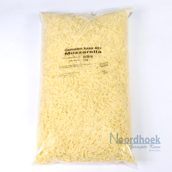 Mozzarella grof gemalen     5 x 2 kg. per crt.