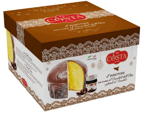 Panettone Crema al Cioccolato dell`Etna Costa
