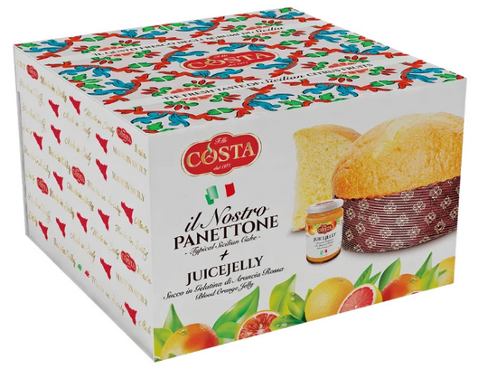 Panettone Juice Jelly Arancia 500 gr. Costa
