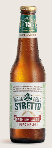 Birra Dello Stretto 5%   33 cl.  Messina 