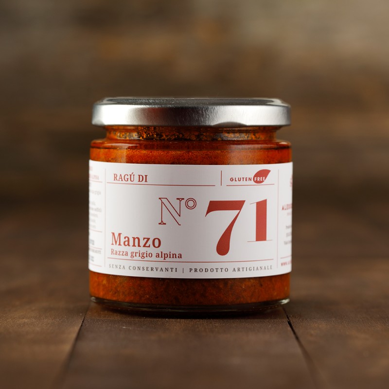 No 71  Ragu Manzo razza grigio alpina