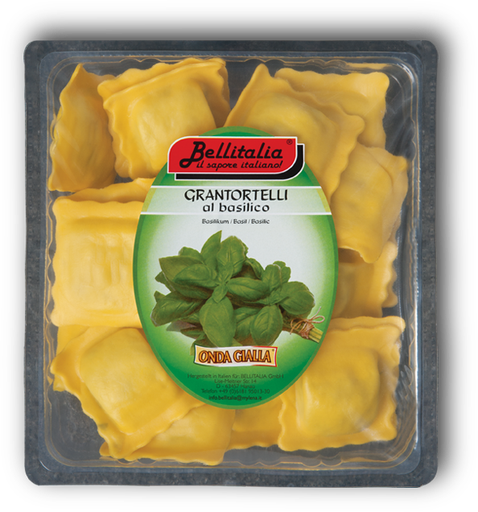 [03530] Grantortelli al Basilico 500 gr. Bellitalia