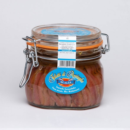 [07020] Acciughe olio E.V.550 gr. beugel  Scalia