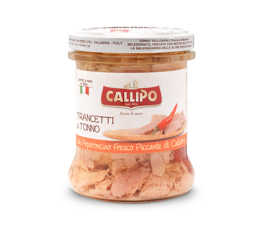 [07046] Trancetti Tonno Peperoncino 170 gr. Callipo