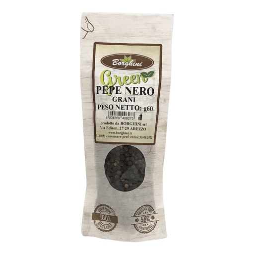 [08171] Pepe nero grani   60 gr.  Borghini