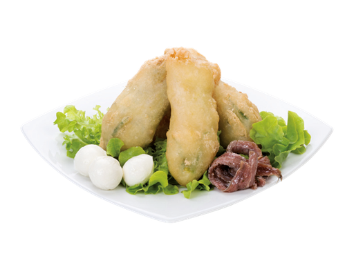 [12059] Fiori di zucca Ripieni Alici Acciughe Mozz. 1 kg