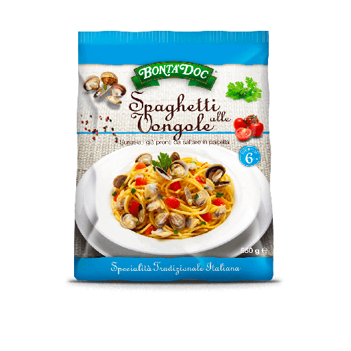 [07057] Spaghetti Vongole 550 gr.   Bonta     ADRIATICA