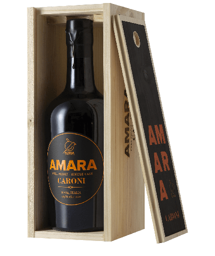 [17095] Amara Caroni  0,5 L  kistje single cask  ROSSA