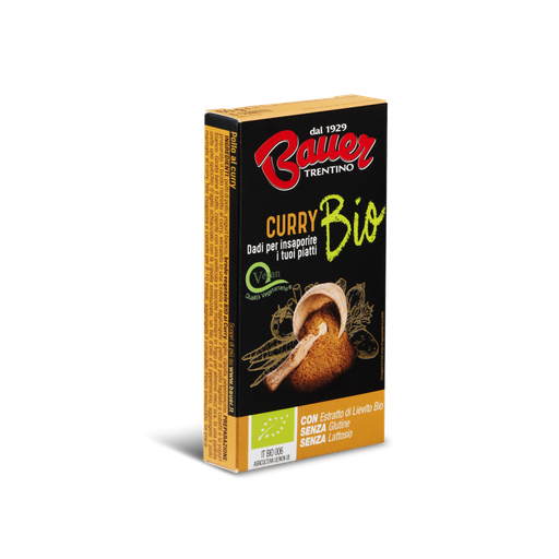 [08009] Dado Vegetale Curry ast. 60 gr.BIO  Bauer