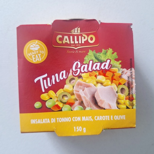[07035] Insalata di Tonno Mais Carote Olive 150 gr. Callipo 