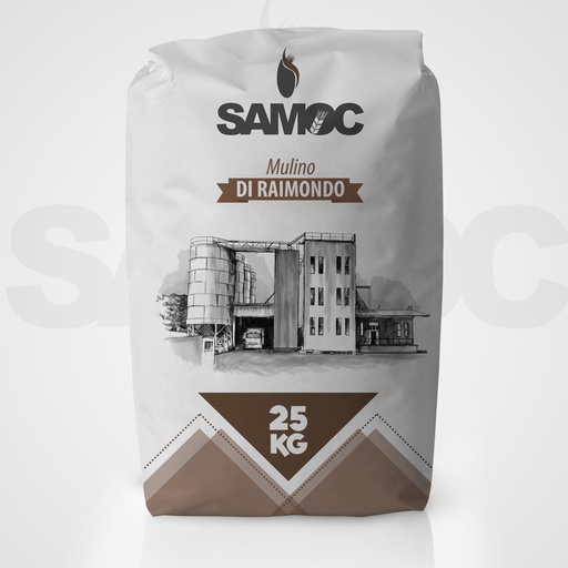 [03135] Semola Grof bruin  25kg  Russelo  SAMOC  