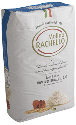 Farina 0 Pizza Racchello 25 kg.   (blauwe zak)