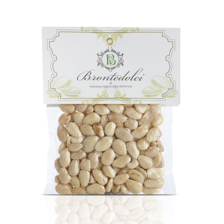 Mandorle pelate Sicilia  100gr    BRONTE DOLCI