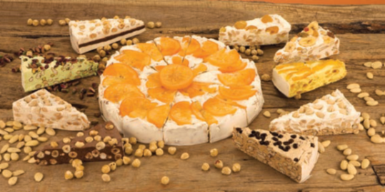 Torta Torrone Variegato al cioccolato