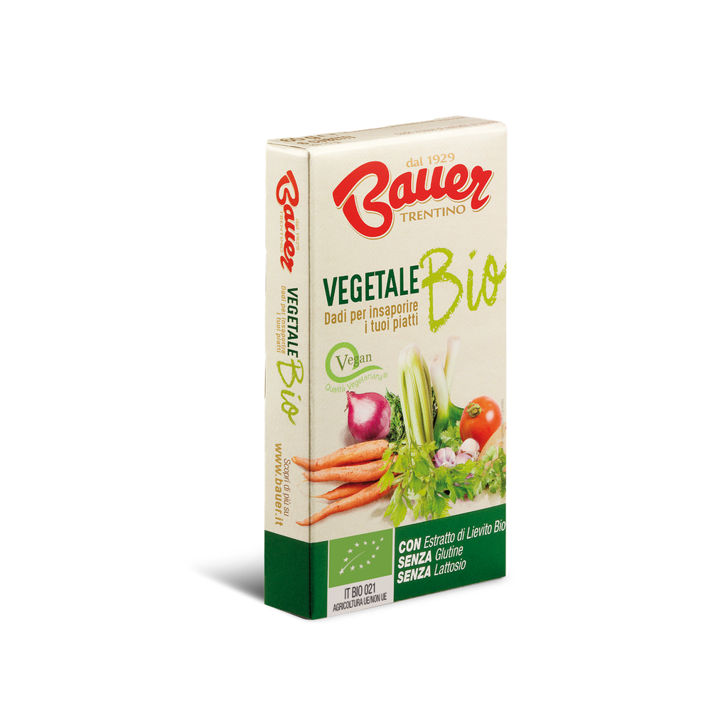 Dado per Brodo vegetale evo 60 gr.  Bauer
