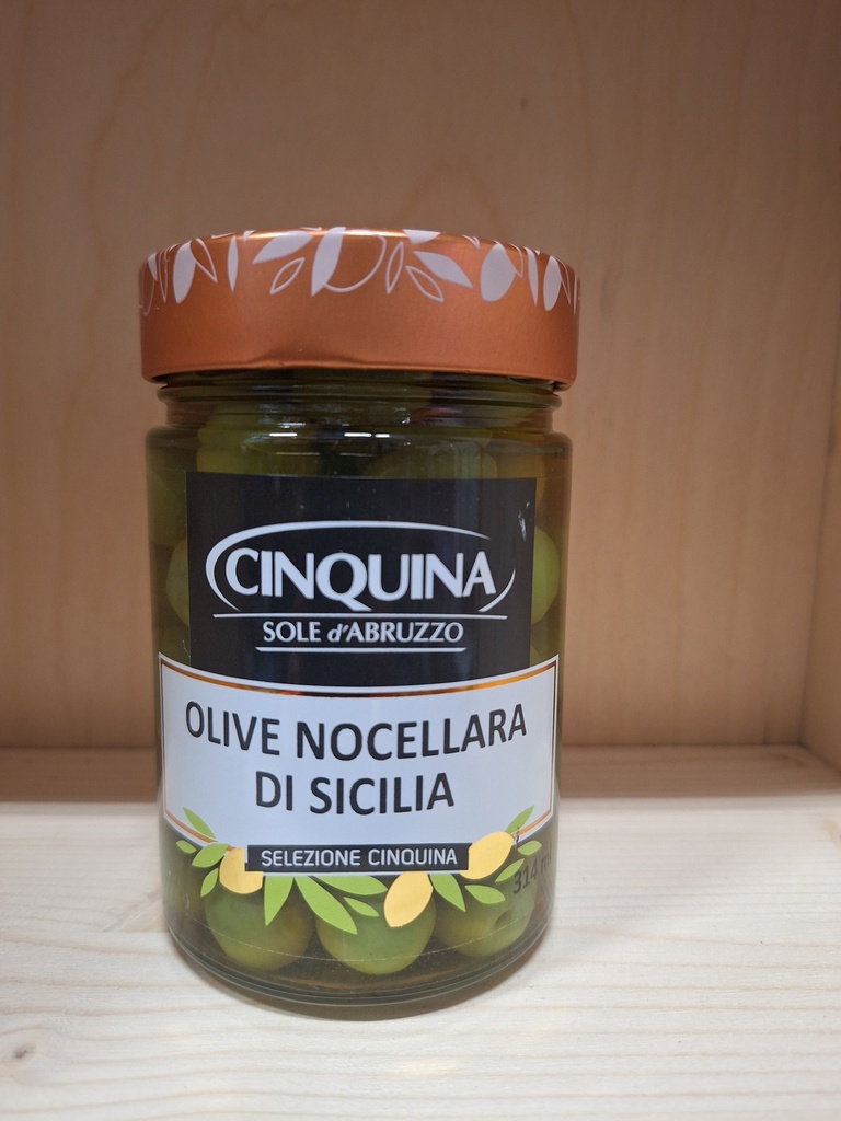 Vaso Olive Verdi Nocellara di sicilia  180 gr. 