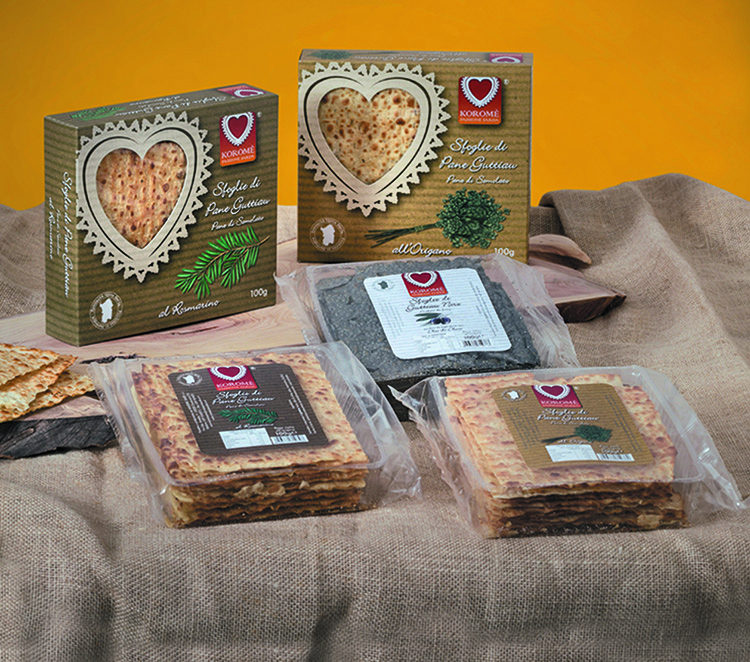 Sfoglie de Pane Guttiau Carbone Veg. ast. 100 gr Korome