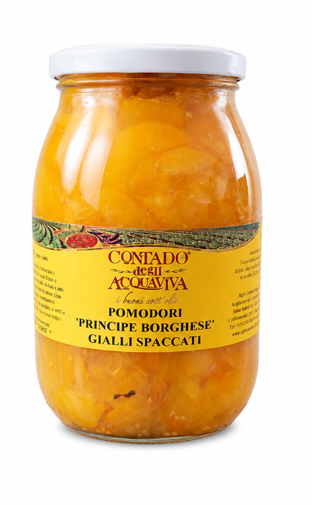 Pomodori Principe Borghese Gialli spac. 960 gr. Contado 