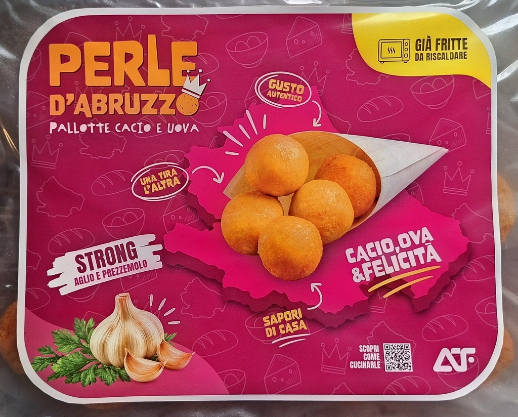 Palotte Cacio e Uovo Aglio e Prez. 500 gr. Fritte 