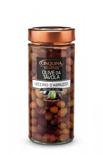 [05116] Pot Olive Nere Leccino Abruzzo 320 gr.