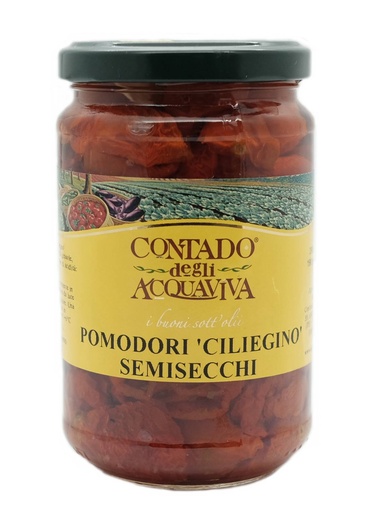 [06432] Pomodori Ciliegino Rossi Semi Secchi  290 gr.   Contado