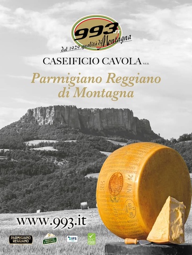 [10018] Grattugiato 993 Reggiano   100 gr Gemalen  24 mnd.