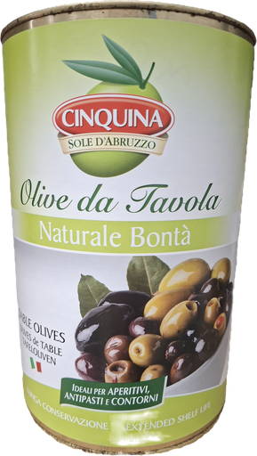 [05028] Olive nere a Rondelle 4500 g   Cinquina