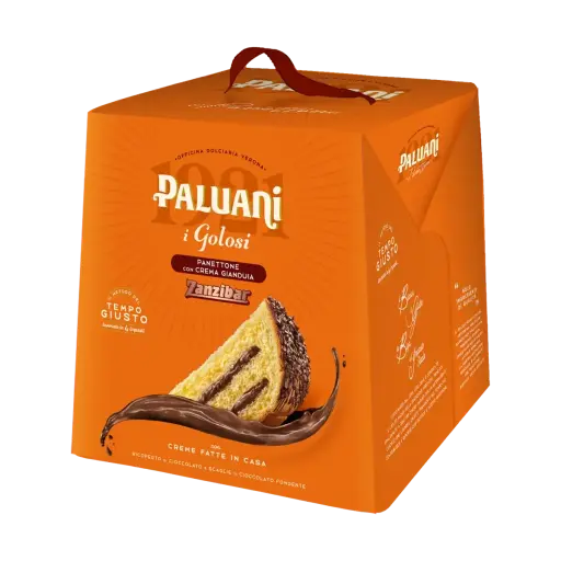 [K13P281] Panettone Zanzibar Crema Gianduja Paluani 750gr
