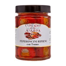 [06450] Peperoncini Ripieni Tonno 280 gr. Contado