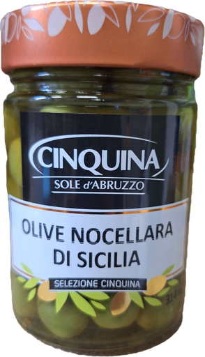 [05130] Vaso Olive Verdi Nocellara di sicilia  180 gr. 