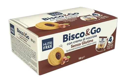 [13101] Nutrifree Bisco & Go nocciola 160 gr 